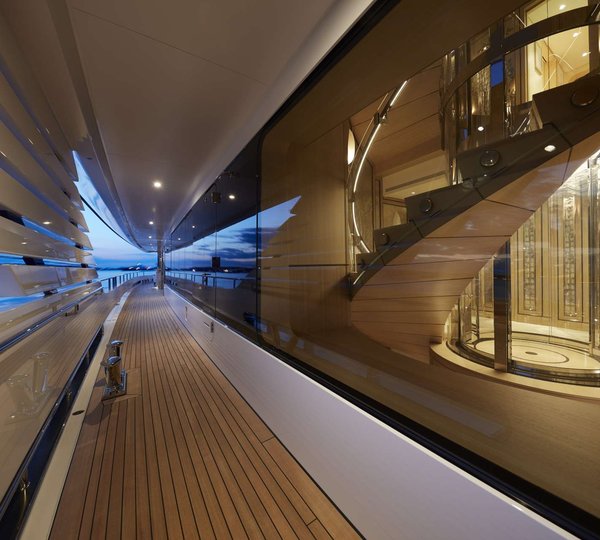 Yacht JOY Side Deck Detail - Copyright Feadship