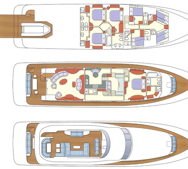 Yacht LA MASCARADE -  Layout
