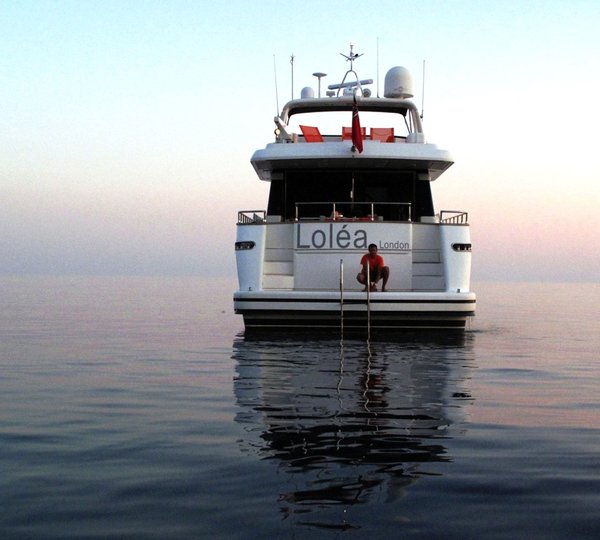 Yacht LOLEA -  Aft View