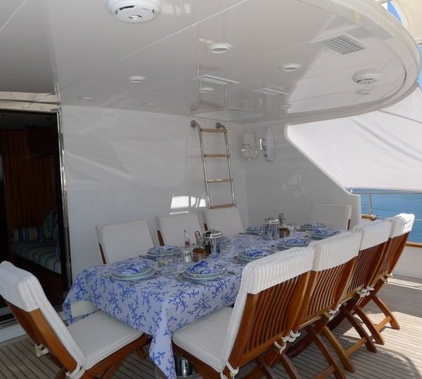 Yacht MIZAR - Aft Deck