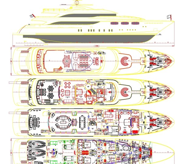 Yacht ONEIRO - Layout