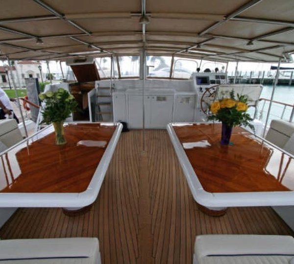 Yacht QUEEN SOUTH III -  Aft Deck Al Fresco dining