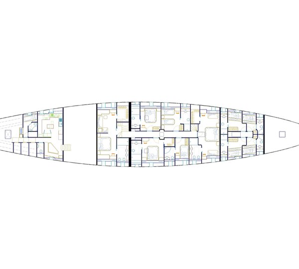 Yacht REGINA - Cabin Layout