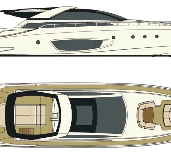 Yacht Rhino -  Deck Plan