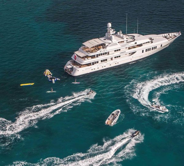 Yacht SAMADHI - Aerial shot