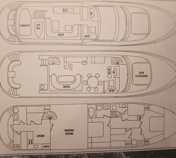 Yacht SEA DREAM -  Layout