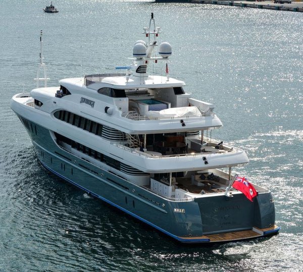 Yacht SOVEREIGN 55 - Aerial shot