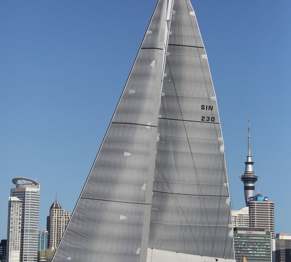 Yachting Developments-refitted Swan 90 superyacht Spirit under sail