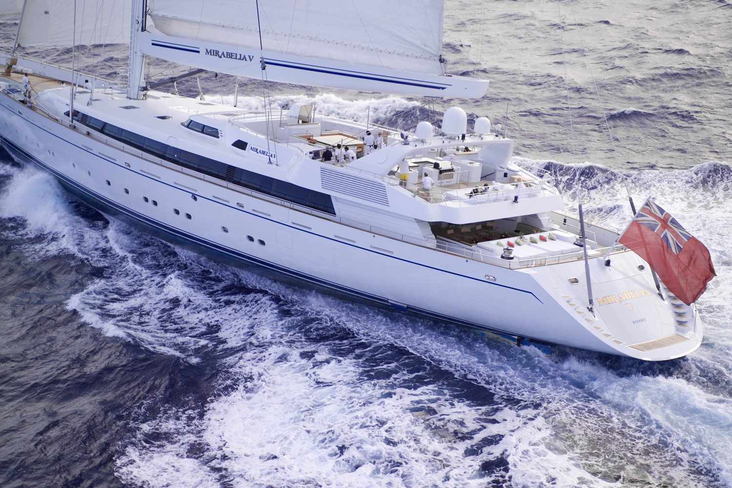 'Mirabella V' video. CHARTERWORLD Luxury Yacht Charters