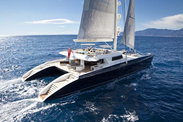 44-metre Pendennis catamaran yacht Hemisphere with naval architecture by VPLP