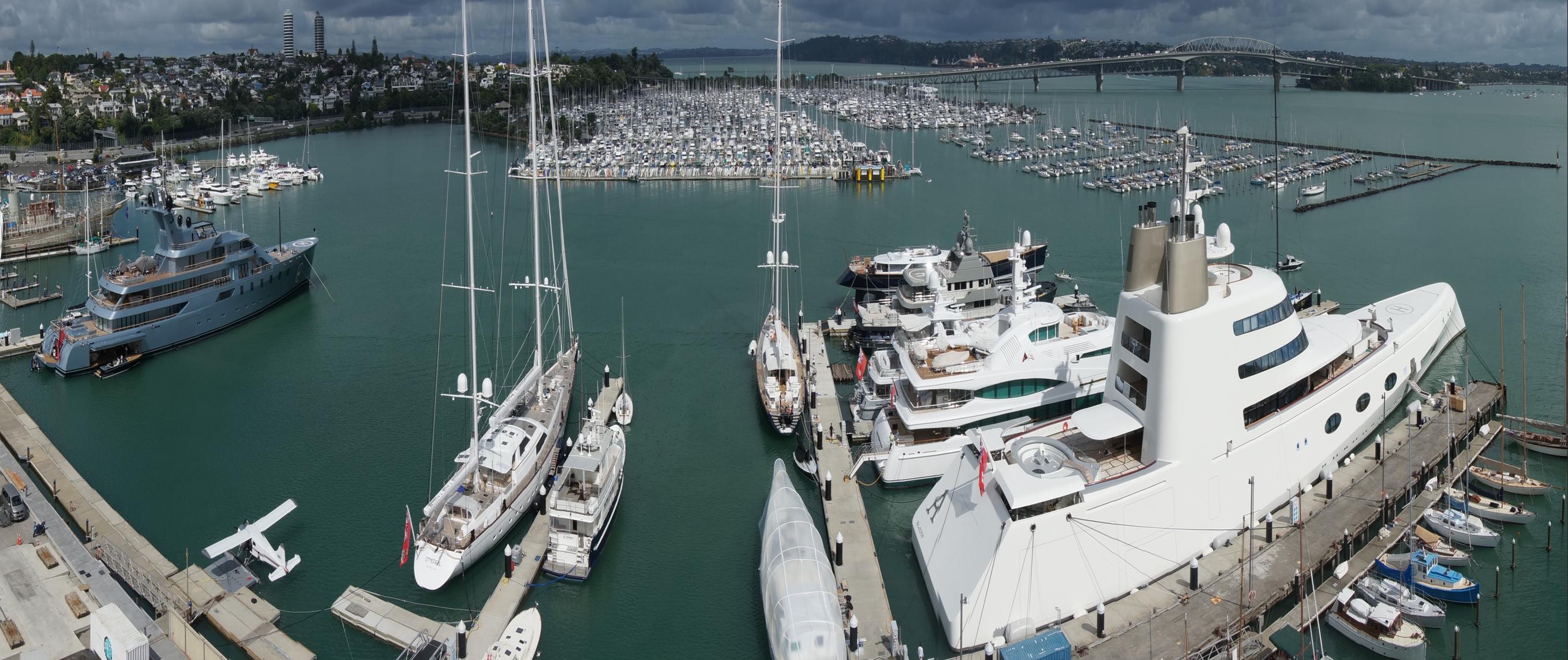 super yachts in auckland 2024