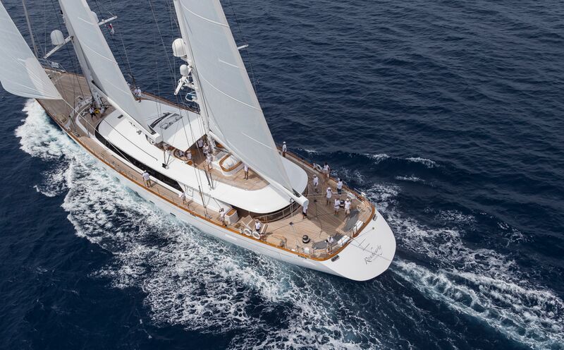 Luxury sailing yacht Rosehearty during the Perini Navi Cup 2015