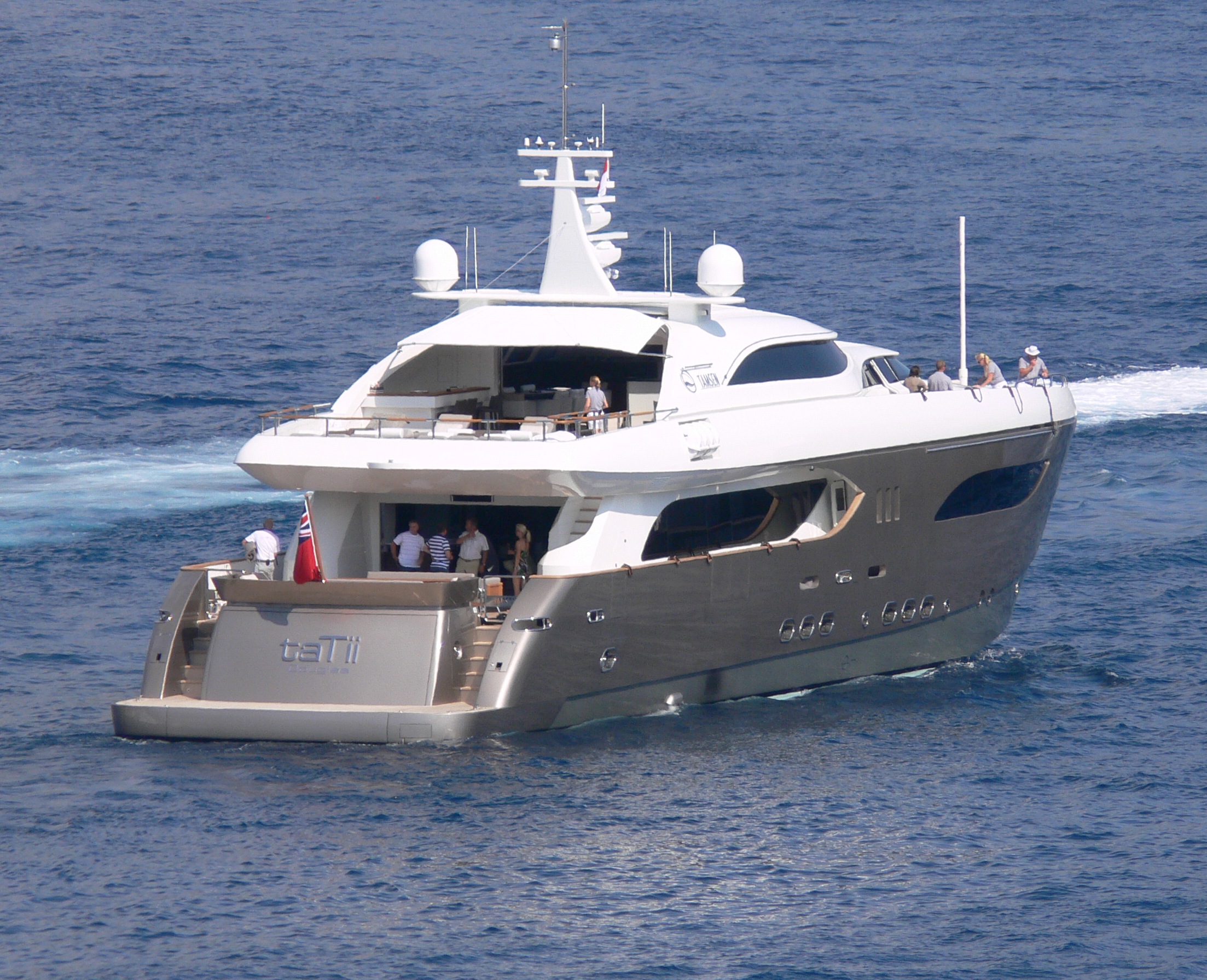 This large luxury yacht TATII is a motor yacht. 