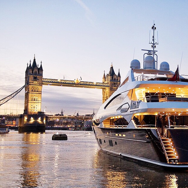charter yacht london
