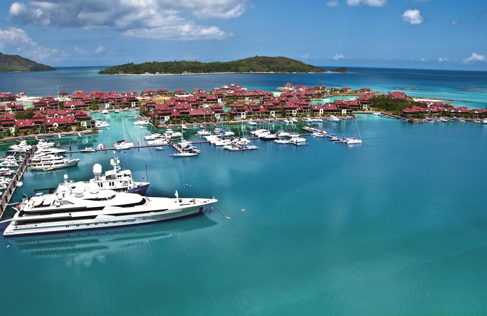 Eden Island Marina is a beautiful Seychelles yacht charter destination nestled in the Indian Ocean