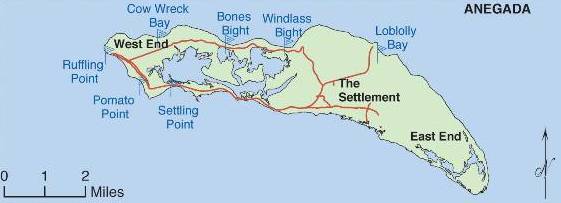 Map of ANEGADA Island