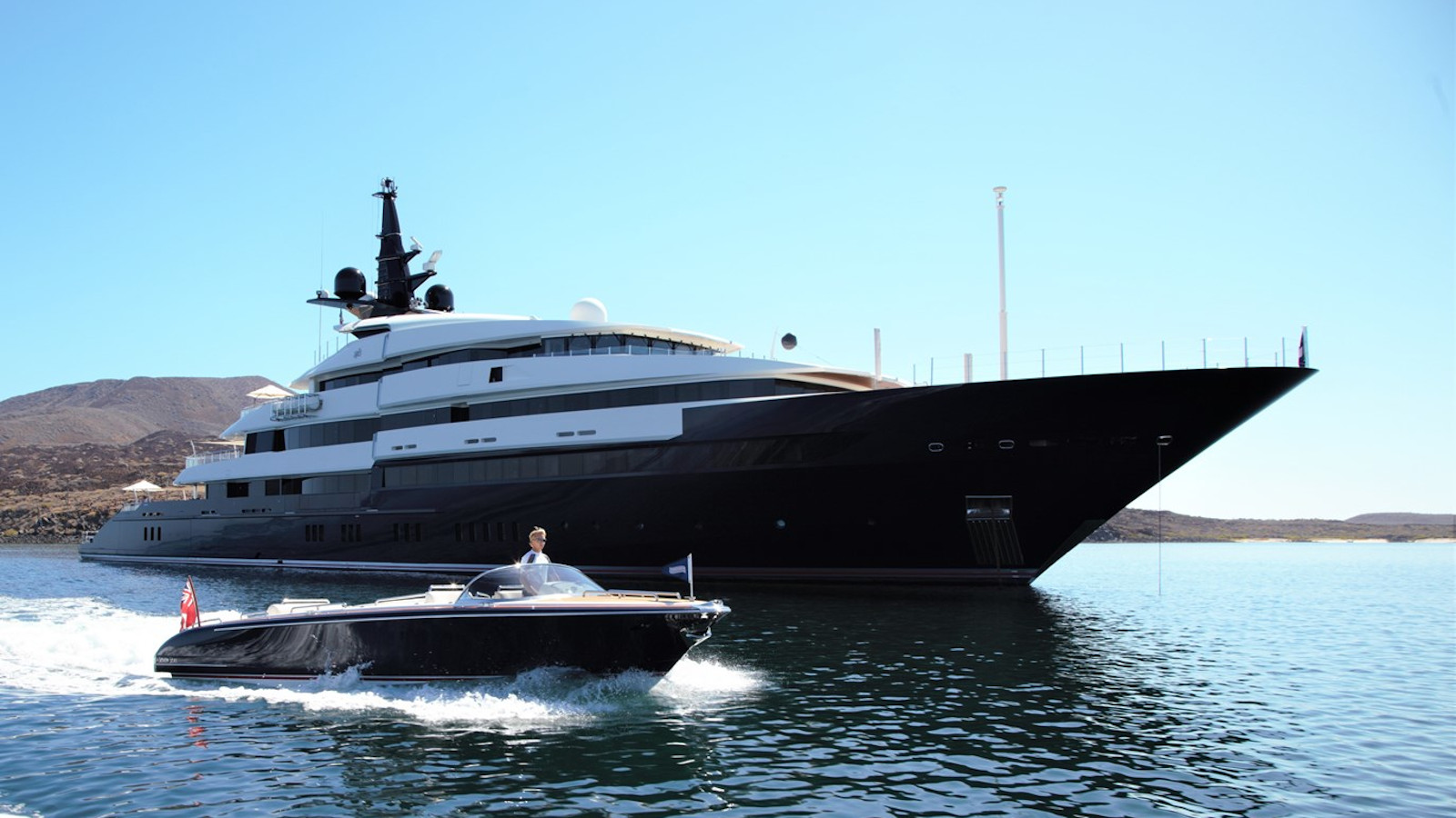 Superyacht And Tender