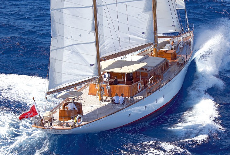 From Above: Yacht TIZIANA's Cruising Captured
