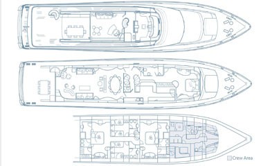 Deck Plans / Map On Yacht LET IT BE