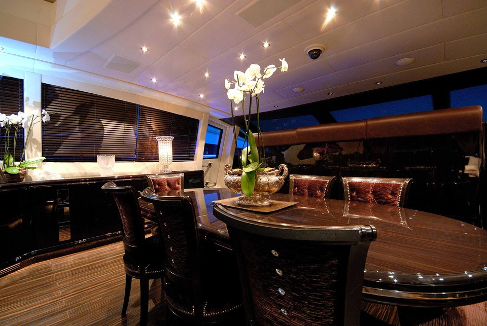 Eating/dining Saloon On Board Yacht AFRICAN CAT