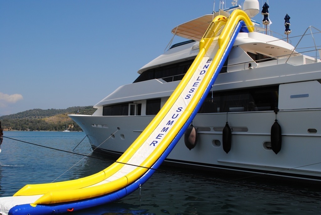 Water Slide Aboard Yacht ENDLESS SUMMER