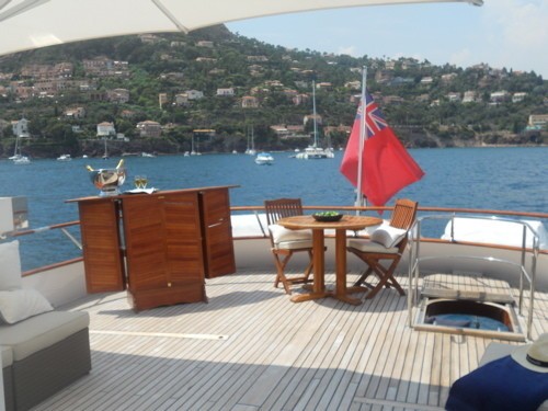Sun Deck On Board Yacht AVA