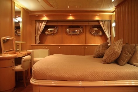 Work Desk: Yacht BLUE BREEZE's VIP Cabin Captured