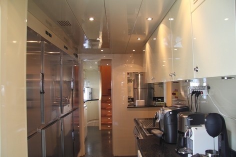 Profile Aspect: Yacht BLUE BREEZE's Ship's Galley Pictured