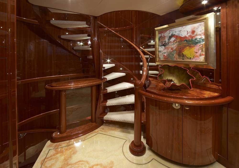 Premier Deck Lobby On Board Yacht LADY LEILA