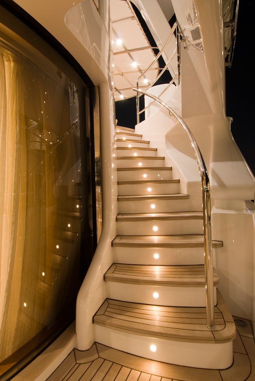 External Stairway Aboard Yacht BLUE VISION