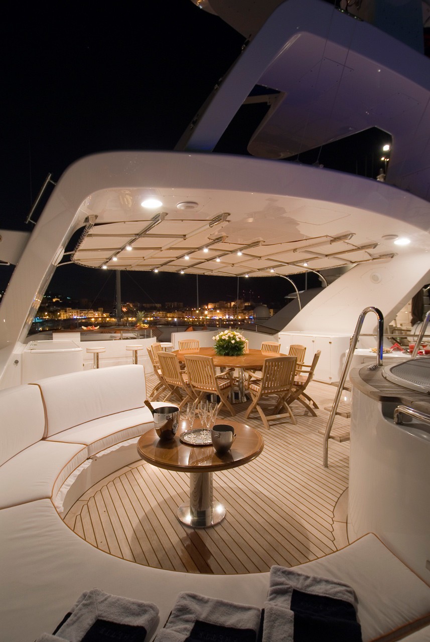 External Eating/dining On Yacht BLUE VISION