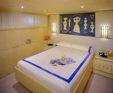 Blue Guest's Cabin On Board Yacht CD TWO
