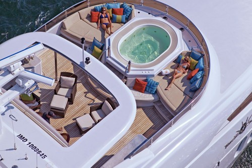 Jacuzzi Pool: Yacht COCO VIENTE's From Above Aspect Pictured
