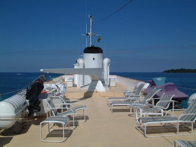 Sun Lounges on the 45m Yacht Ilonka