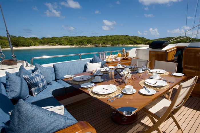 External Eating/dining On Board Yacht ANTARA