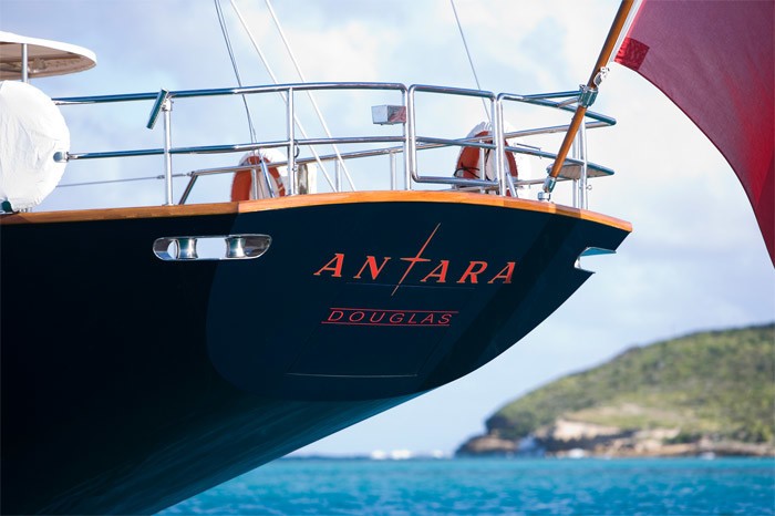 Profile: Yacht ANTARA's Aft Captured