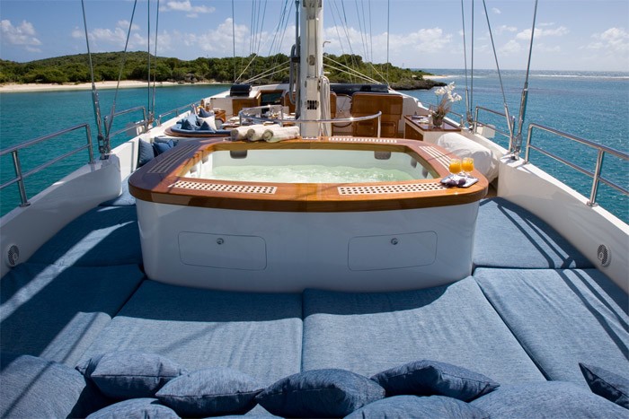 Jacuzzi Pool Aboard Yacht ANTARA