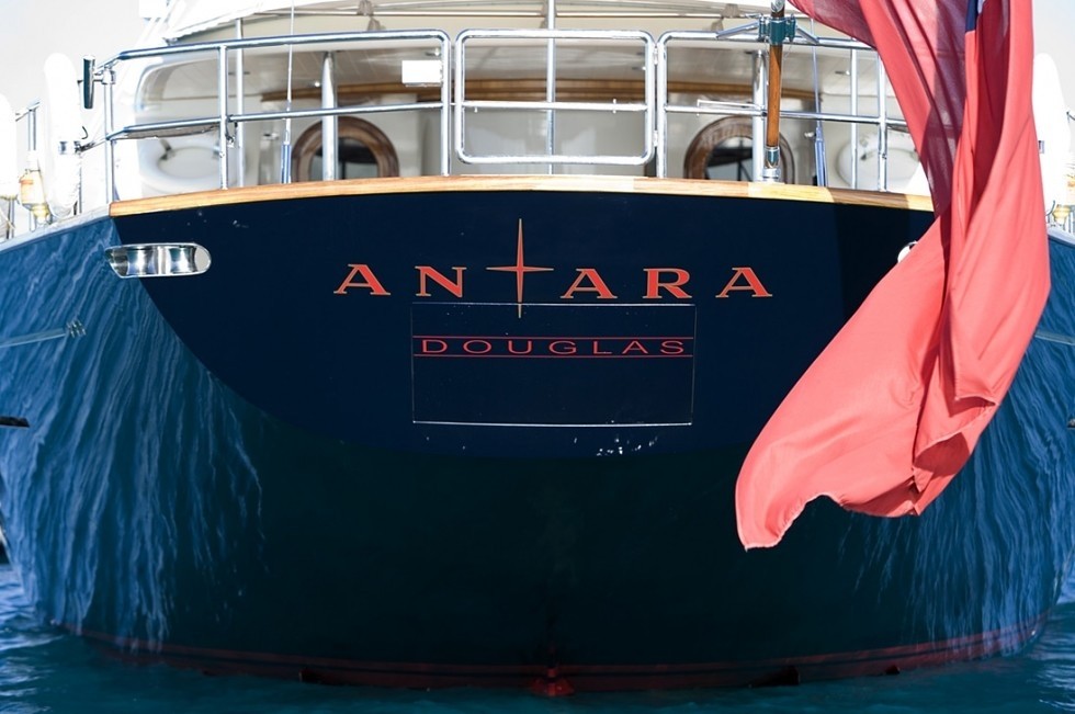 Close Up: Yacht ANTARA's Aft Pictured