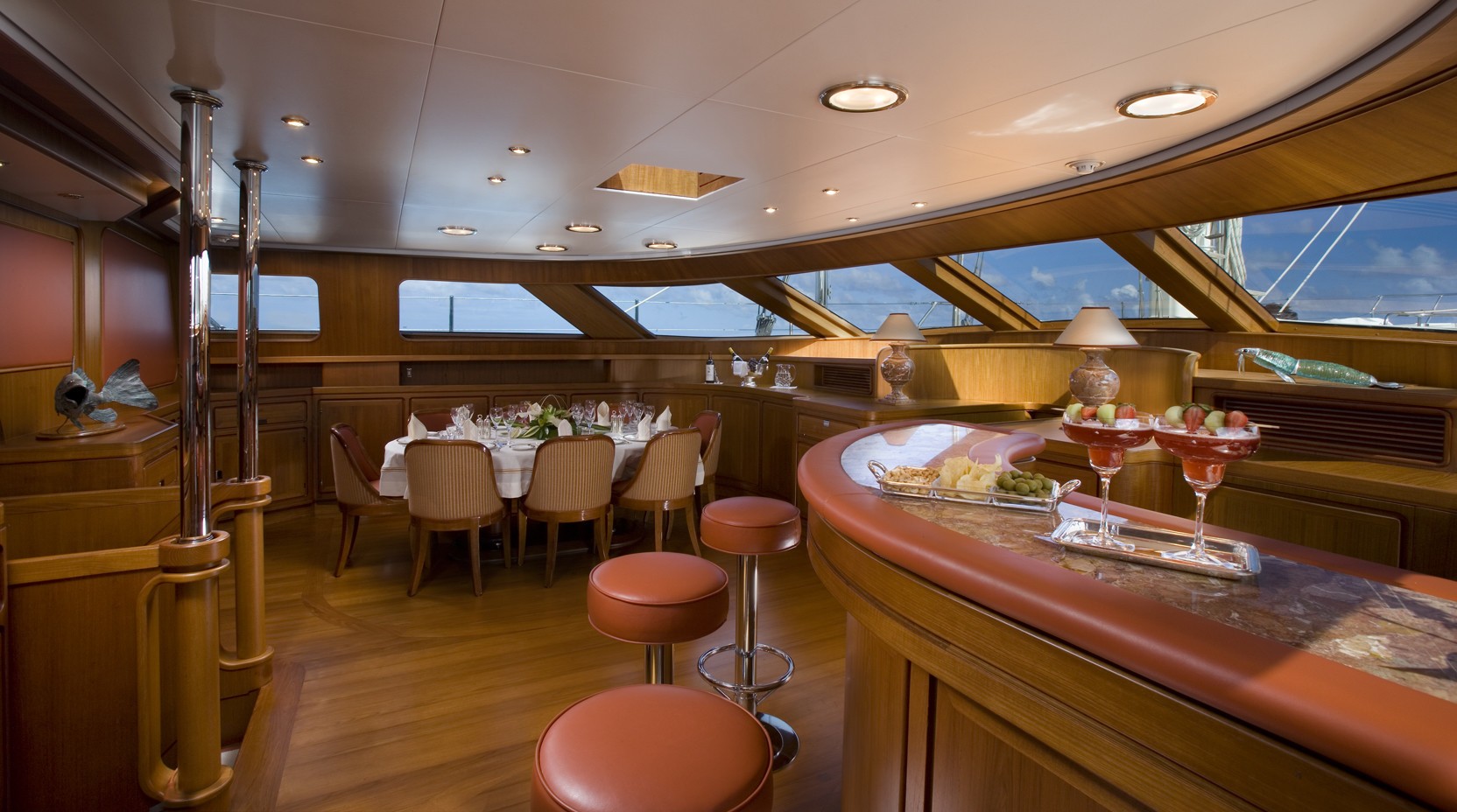 Drinks Bar Aboard Yacht ANTARA