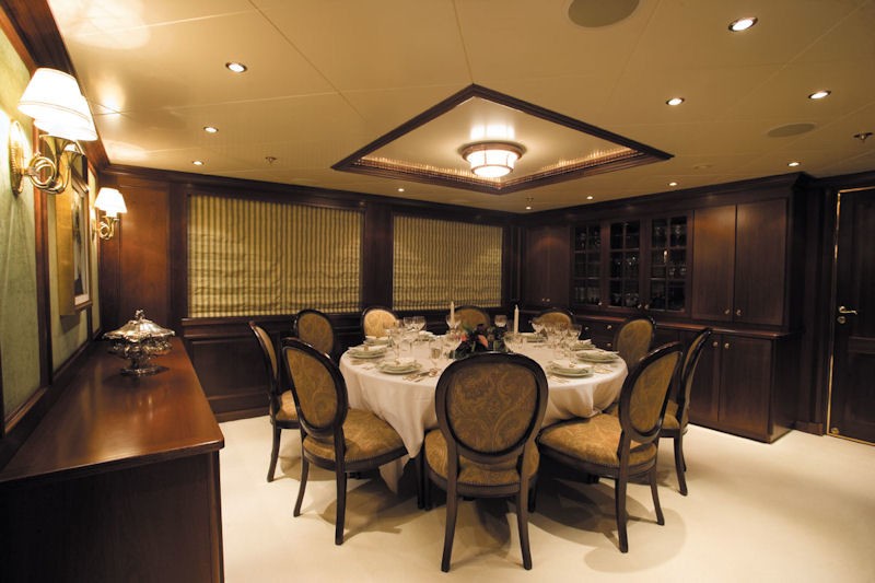 Eating/dining Saloon Aboard Yacht BIG ARON