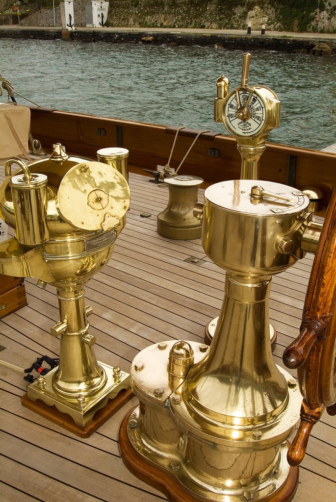 Deck Instrumentation On Board Yacht LULWORTH