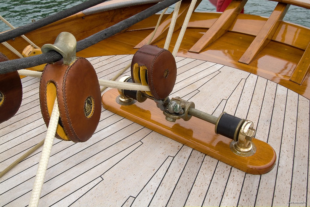 Deck Close Up On Board Yacht LULWORTH