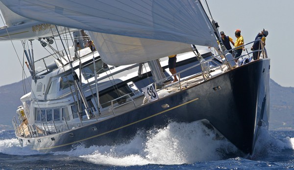 Ship's Bow: Yacht ANDROMEDA LA DEA's Cruising Pictured