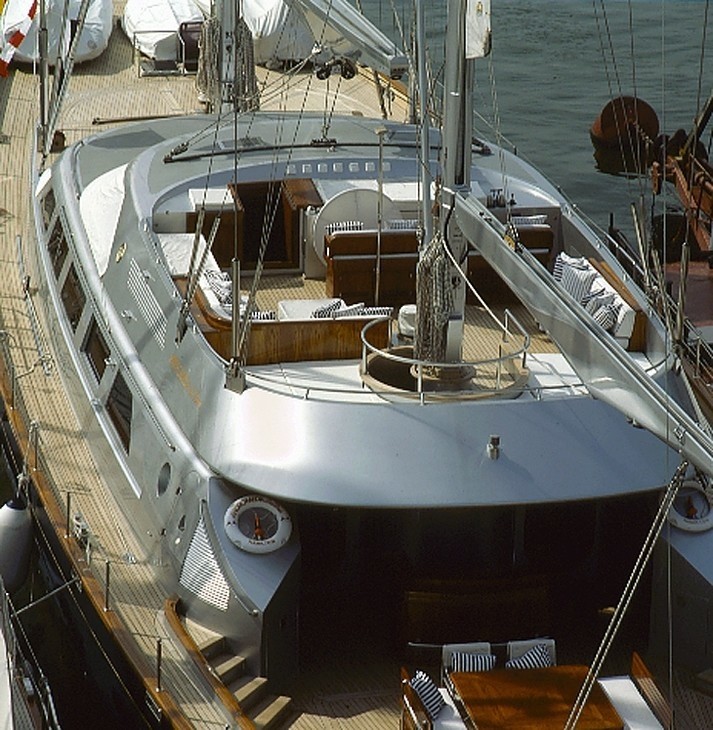 Deck Aspect On Board Yacht ANDROMEDA LA DEA