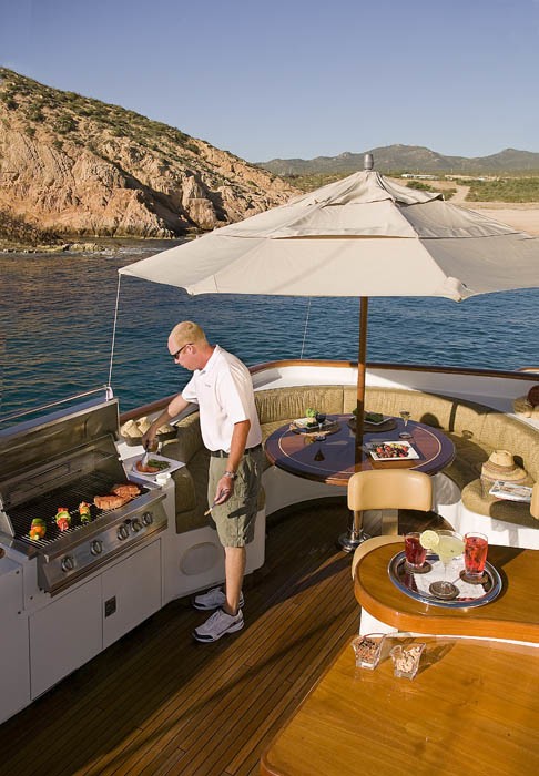 Sun Deck Barbeque On Yacht EL DUENDE