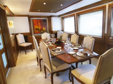Eating/dining Area On Board Yacht INSPIRATION