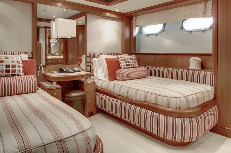 Mulberry Twin Bed Stateroom On Board Yacht JO