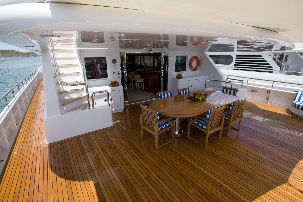 Deck Eating/dining Space On Board Yacht LADY ANN MAGEE