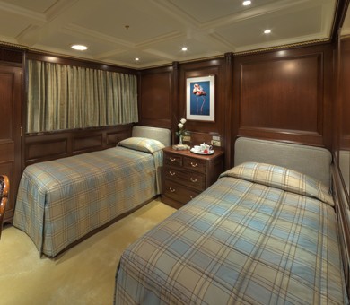 Twin Bed Cabin Aboard Yacht TELEOST