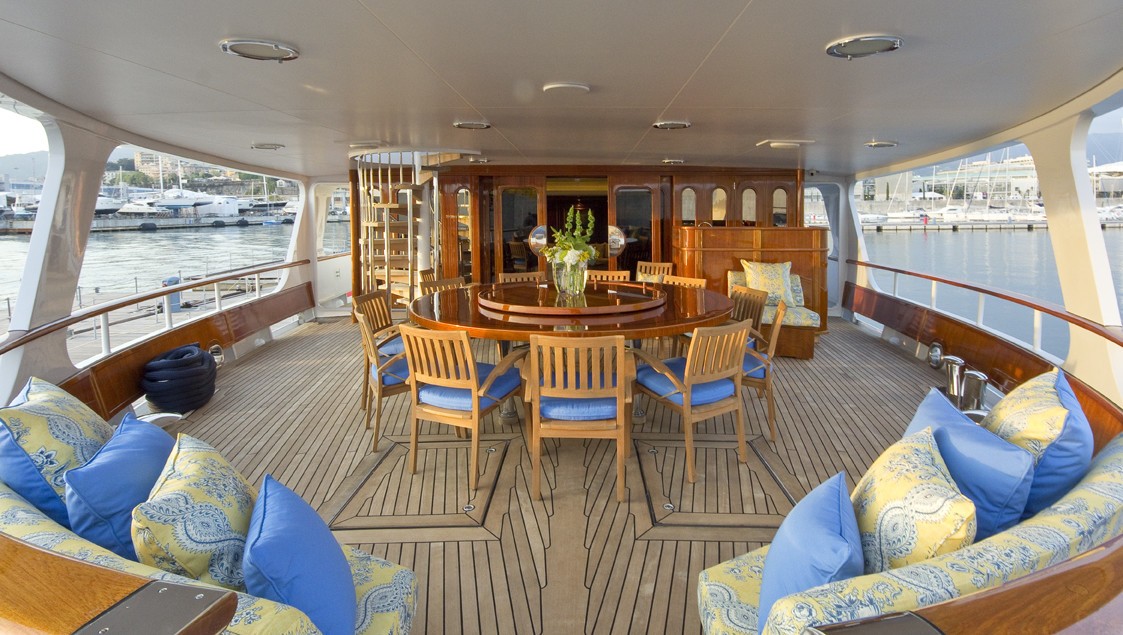 Premier Deck Aft On Board Yacht LEGEND